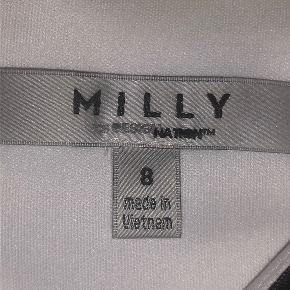 Milly scuba neoprene lemons striped bodycon dress - Picture 4 of 4